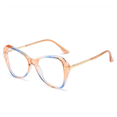 Πλαίσιο πεταλούδας Αντιμπλε ανοιχτό απλό πρόσωπο Επίπεδος καθρέφτης Ευρωπαϊκή και Αμερικανική Προσωπικότητα Cat Eye Large Cross Border γυαλιά