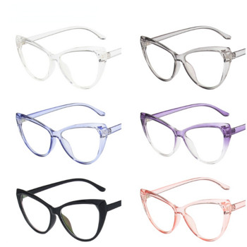 Котешко око Очила против синя светлина Блокиращ филтър Компютърни очила Мъже Жени Очила със супер лека рамка Прозрачни очила