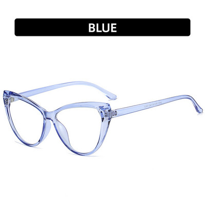 Cat Eye Anti Blue Light akiniai Blokuojantys Filtrai Kompiuteriniai akiniai Vyriški Moteriški Akiniai su itin lengvu rėmeliu Skaidrūs akiniai