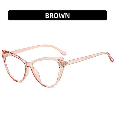 Cat Eye Anti Blue Light akiniai Blokuojantys Filtrai Kompiuteriniai akiniai Vyriški Moteriški Akiniai su itin lengvu rėmeliu Skaidrūs akiniai