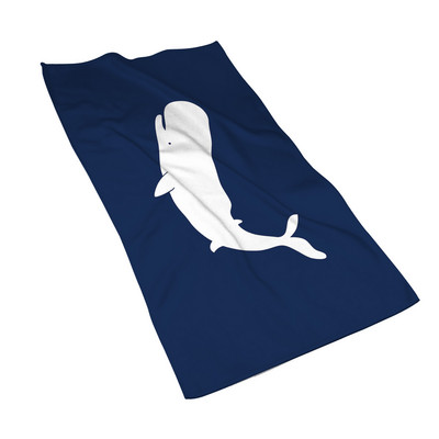 Tamsiai mėlynos jūrinės serijos banginių namų vonios rankšluostis viešbučio rankšluostis vonios mikropluošto rankšluostis 40 * 70 gali būti pritaikytas