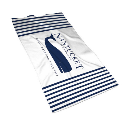 Tamsiai mėlynos jūrinės serijos banginių namų vonios rankšluostis viešbučio rankšluostis vonios mikropluošto rankšluostis 40 * 70 gali būti pritaikytas