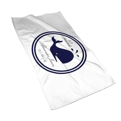 Tamsiai mėlynos jūrinės serijos banginių namų vonios rankšluostis viešbučio rankšluostis vonios mikropluošto rankšluostis 40 * 70 gali būti pritaikytas