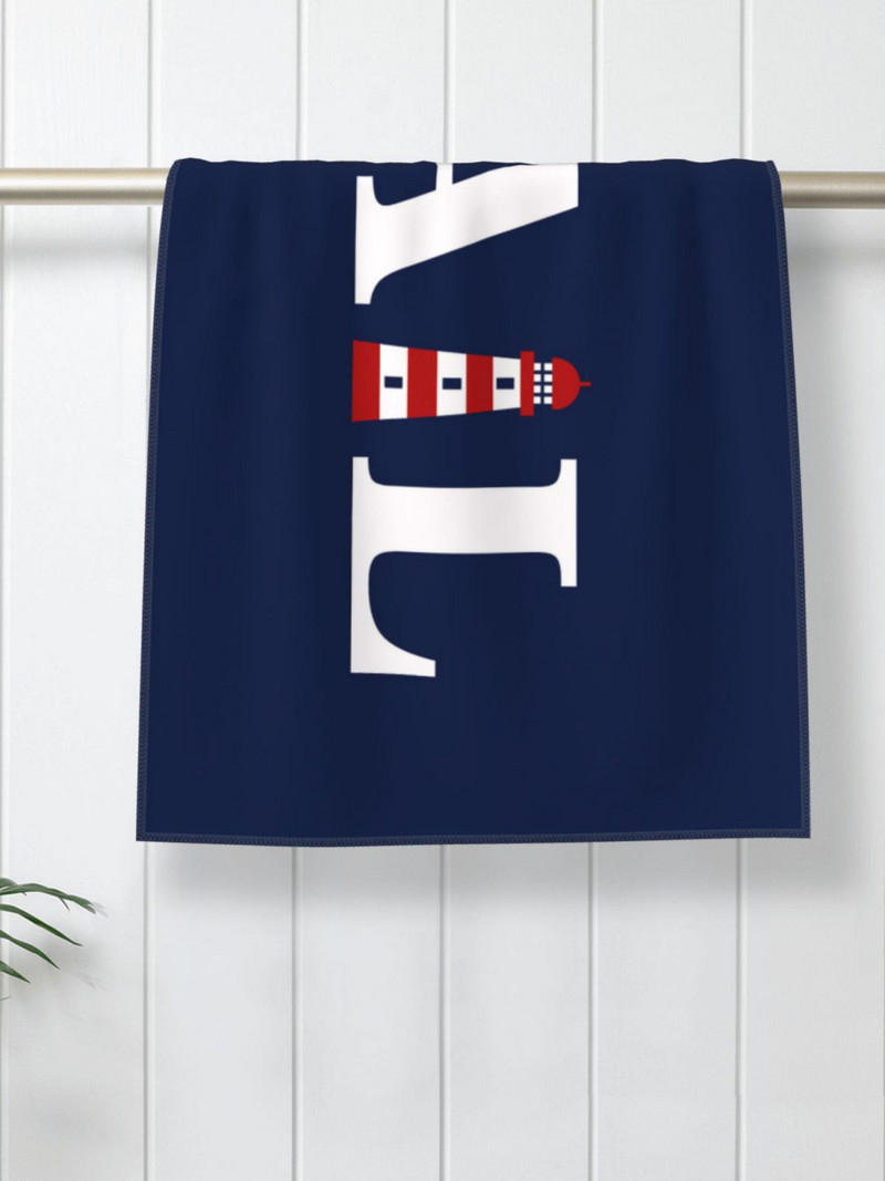 Tamsiai mėlynos jūrinės serijos banginių namų vonios rankšluostis viešbučio rankšluostis vonios mikropluošto rankšluostis 40 * 70 gali būti pritaikytas