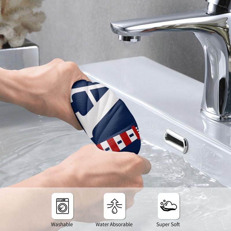 Tamsiai mėlynos jūrinės serijos banginių namų vonios rankšluostis viešbučio rankšluostis vonios mikropluošto rankšluostis 40 * 70 gali būti pritaikytas