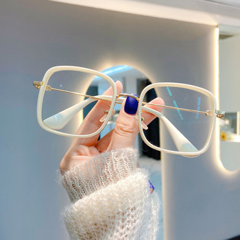 Μόδα Anti-Blue Light οπτικά γυαλιά Unisex Big Square Computer Απλό γυαλιά Γυναικεία Vintage οπτικά γυαλιά οράσεως