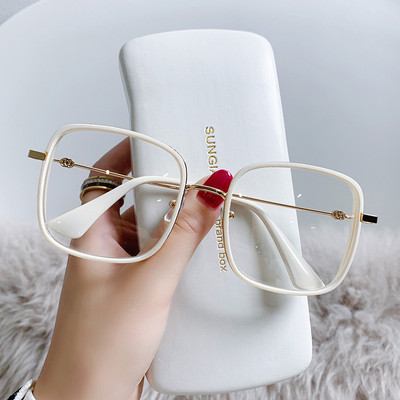 Moodsad Anti-Blue Light Optilised prillid Unisex Big Square Arvuti tavalised prillid Naiste Vintage optilised prillid