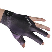 Könnyű biliárdkesztyűk magas rugalmasságú, csúszásmentes kopásálló, lélegző háromujjas szivárgó ujjak sportkesztyűk férfiaknak, nőknek