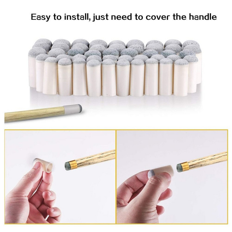 10 vnt. antgaliai, biliardo lazdos pakeitimas snukerio biliardo minkštas komplektas, taisymo antgalių antgalis, prisukamas pagaliukas, lazdos priedai