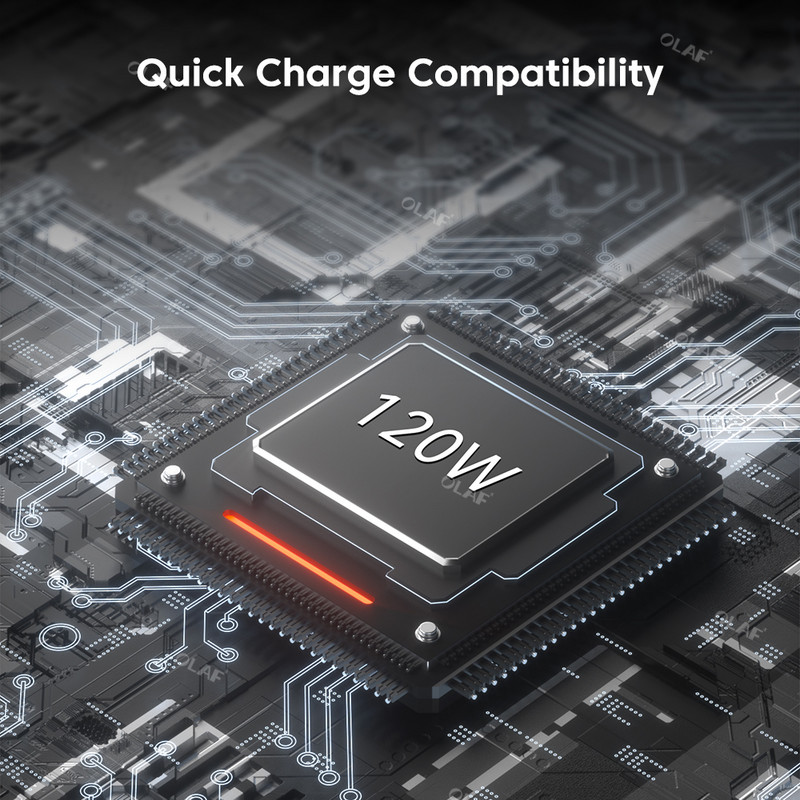 Încărcător USB Olaf 120W Adaptor de alimentare 3.0 de încărcare rapidă pentru Xiaomi 13 iPhone 14 Samsung Cablu USB C de încărcare rapidă de perete pentru telefonul mobil