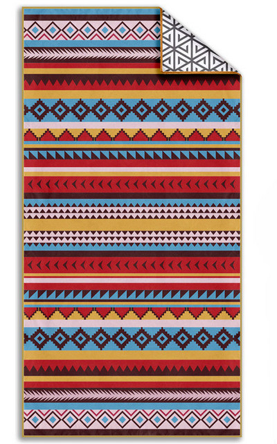 Πετσέτες παραλίας για ενήλικες Superfine Fiber Sand Blasting Line Speed Not Dry Towel