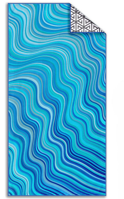 Πετσέτες παραλίας για ενήλικες Superfine Fiber Sand Blasting Line Speed Not Dry Towel