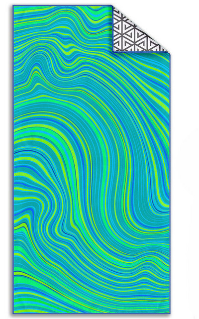 Πετσέτες παραλίας για ενήλικες Superfine Fiber Sand Blasting Line Speed Not Dry Towel