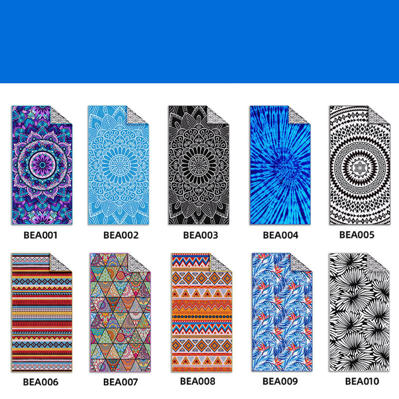 Πετσέτες παραλίας για ενήλικες Superfine Fiber Sand Blasting Line Speed Not Dry Towel