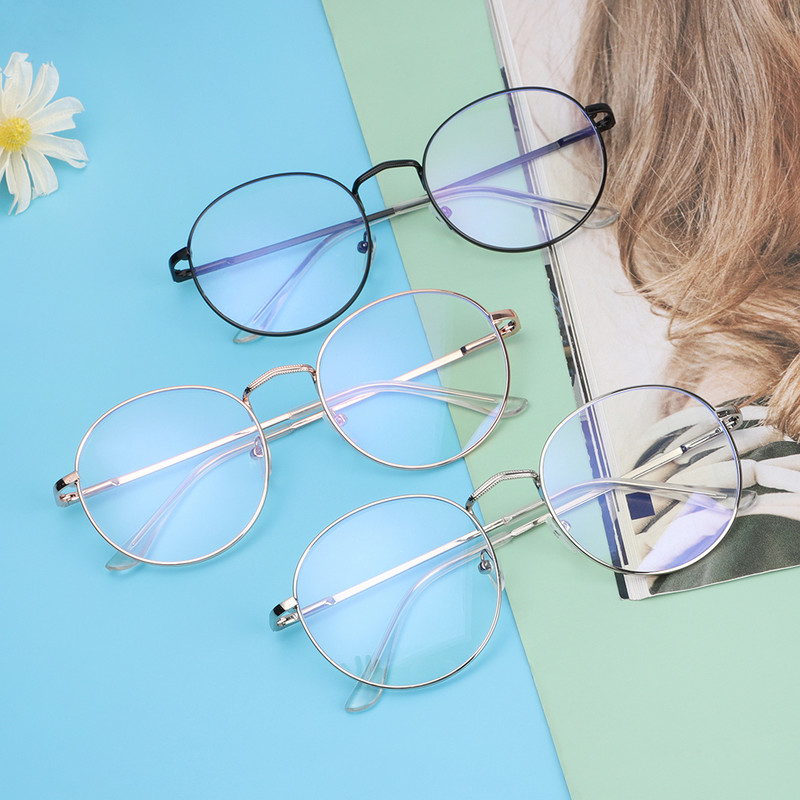Κλασικά μεταλλικά γυαλιά Anti Blue Light για Γυναικεία Ανδρικά Γυαλιά Γυαλιά Γυαλιά Γυαλιά Nerd Computer Προστασία ματιών με ρετρό στρογγυλό πλαίσιο