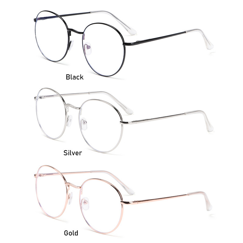 Κλασικά μεταλλικά γυαλιά Anti Blue Light για Γυναικεία Ανδρικά Γυαλιά Γυαλιά Γυαλιά Γυαλιά Nerd Computer Προστασία ματιών με ρετρό στρογγυλό πλαίσιο