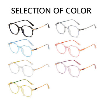 Очила, блокиращи синя светлина, за жени, прозрачна оптична рамка, обикновени очила, филтър за синя светлина, компютър, кръгли очила