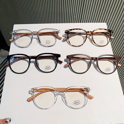 Рамка за оптични очила TR90 Дамски модни очила против синя светлина Мъжки компютърни очила Ретро квадратни очила с дървени зърна