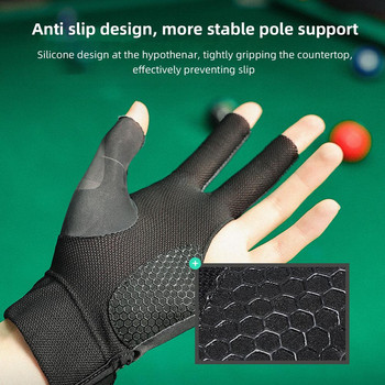 Επαγγελματικά γάντια μπιλιάρδου για σνούκερ αναπνεύσιμα αντιολισθητικά αξεσουάρ για προπόνηση μπιλιάρδου με σπαστά δάχτυλα