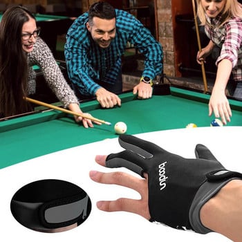 1 ΤΕΜ. Αναπνεύσιμο γάντι σνούκερ Cue 3 Finger Billiard Gloves Snooker Shooters Αριστερό χέρι Αξεσουάρ γυμναστικής μπιλιάρδου υψηλής ποιότητας