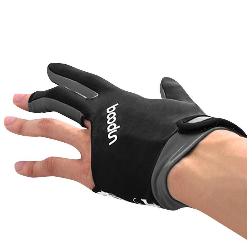 1 buc mănuși respirabile pentru tac de snooker cu 3 degete mănuși de biliard shooter de snooker mâna stângă accesorii de fitness de biliard de înaltă calitate