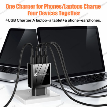 Quick Charge 3.0 USB Charger Wall Fast Charging for iPhone Samsung Xiaomi Huawei OPPO EU/US Mobile Phone Plug Chargers Adapter
