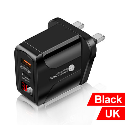 Quick PD Charger 20W QC3.0 USB Type C Kiirlaadija toiteadapter iPhone 12 11 8 Plus Samsung Xiaomi Huawei telefoni PD laadija jaoks