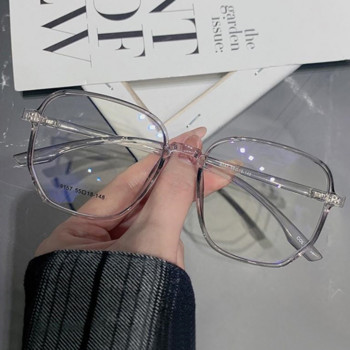 Νέα Μόδα Διαφανή Anti Blue Light Γυαλιά Μεγάλο Τετράγωνο Σκελετός Γυναικεία Ανδρικά Computer Eye Production Plain Spectacles γυαλιά οράσεως