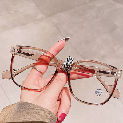 Anti-Blue Light Akiniai Moteriški Vyriški Dideli optiniai rėmeliai Akių apsauga Itin lengvi akiniai Biuro kompiuterio akiniai