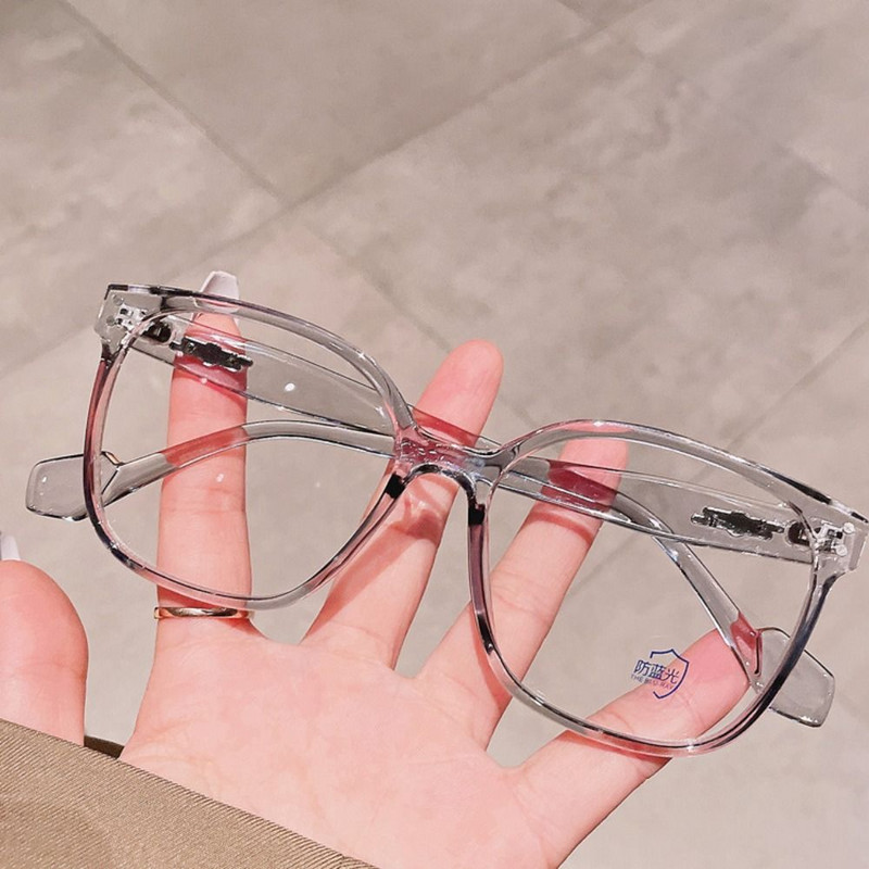 Anti-Blue Light Akiniai Moteriški Vyriški Dideli optiniai rėmeliai Akių apsauga Itin lengvi akiniai Biuro kompiuterio akiniai