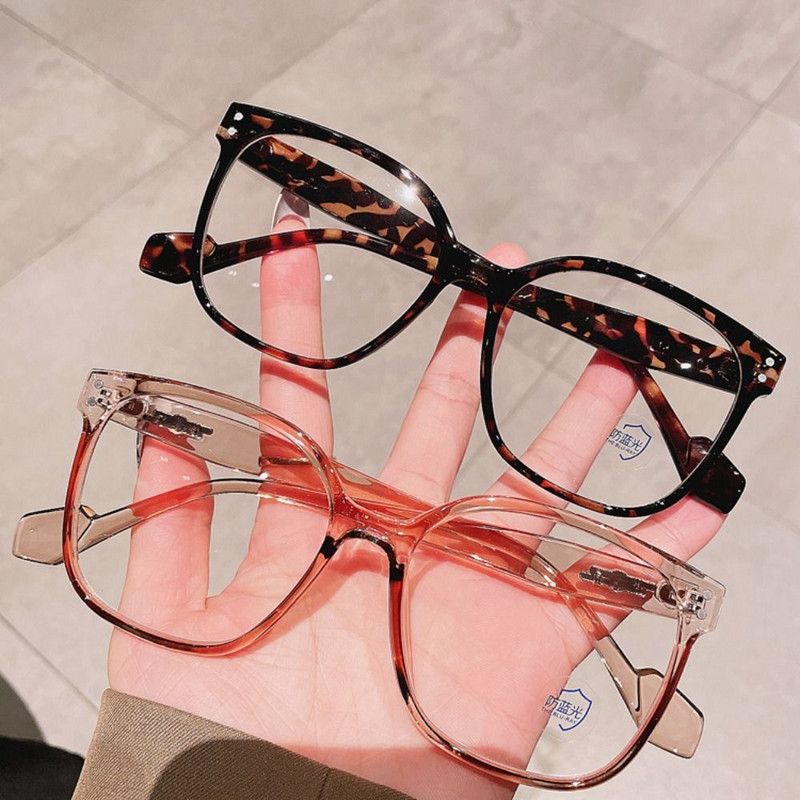 Anti-Blue Light Akiniai Moteriški Vyriški Dideli optiniai rėmeliai Akių apsauga Itin lengvi akiniai Biuro kompiuterio akiniai