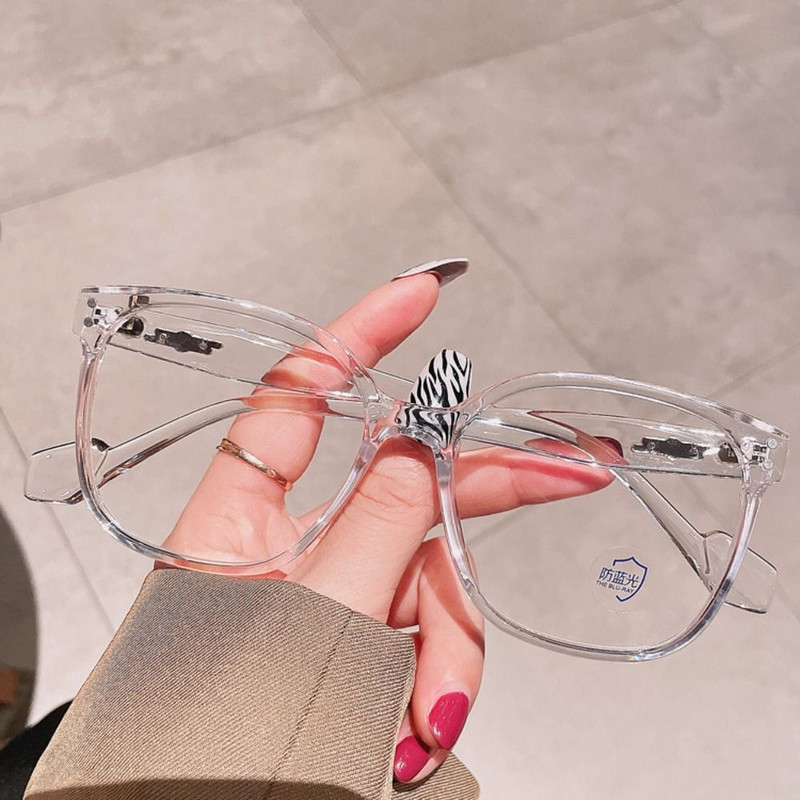 Anti-Blue Light Akiniai Moteriški Vyriški Dideli optiniai rėmeliai Akių apsauga Itin lengvi akiniai Biuro kompiuterio akiniai