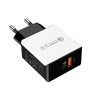 18 W QC3.0 greitai prisitaikantis adapteris, skirtas Samsung A33 A32 Motorola G71 G51 5G G10 Realme 8 7 Pro telefono įkroviklis USB tipo C įkrovimo laidas