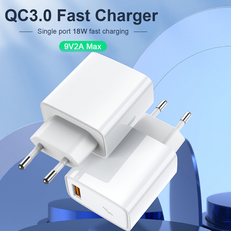 Încărcător de încărcare rapidă 18W Încărcător USB Încărcare rapidă 3.0 pentru iPhone 14 Xiaomi 13 Oneplus10 Samsung Încărcător pentru telefon mobil Adaptor de perete