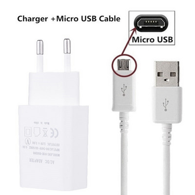 Tippkvaliteediga 5V 2A EU-pistik USB-kiirlaadija kaabel mobiiltelefoni seinareisi toiteadapter Samsung S4 S6 S7 Edge Xiaomi Huawei jaoks