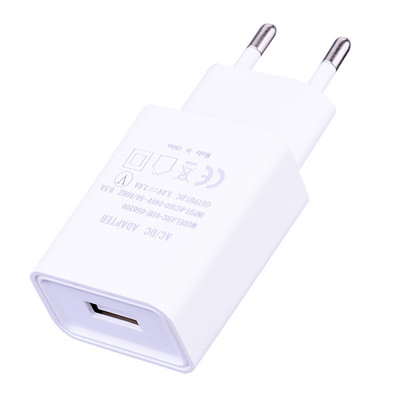 Tippkvaliteediga 5V 2A EU-pistik USB-kiirlaadija kaabel mobiiltelefoni seinareisi toiteadapter Samsung S4 S6 S7 Edge Xiaomi Huawei jaoks
