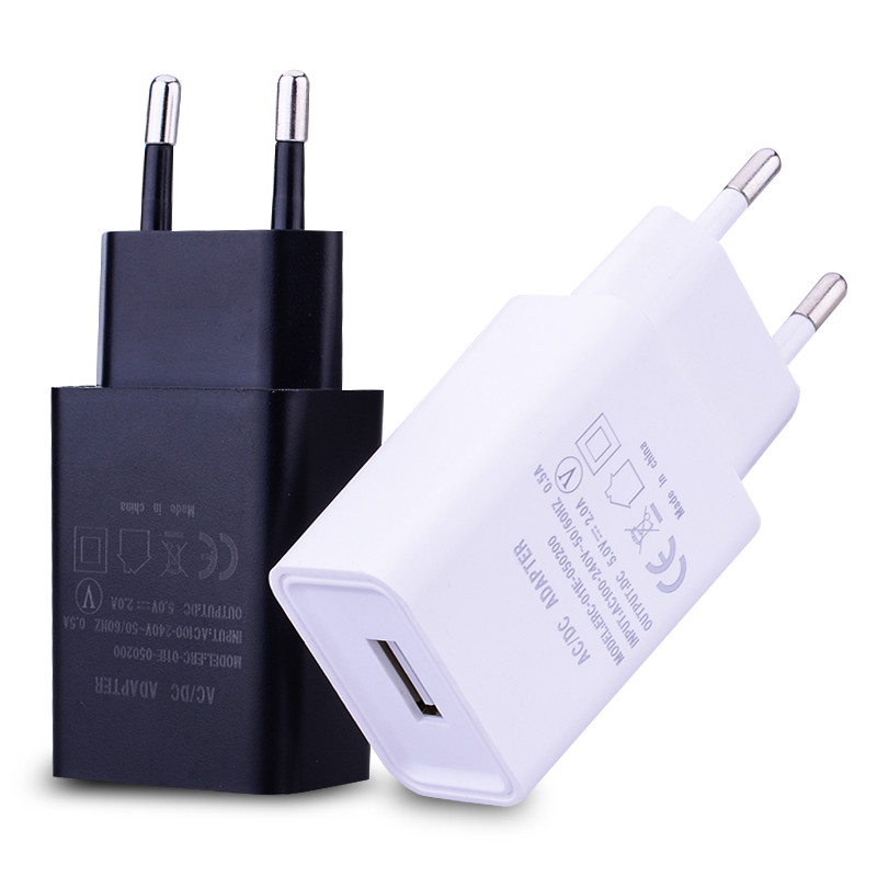 Tippkvaliteediga 5V 2A EU-pistik USB-kiirlaadija kaabel mobiiltelefoni seinareisi toiteadapter Samsung S4 S6 S7 Edge Xiaomi Huawei jaoks