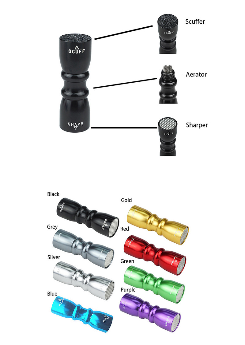 3 viename biliardo lazdos antgaliai Įrankiai Metalinis aliuminis Snukerio biliardo lazdos antgalio įrankis Biliardo lazdos priedai Formuoklis/Taper/aeratorius