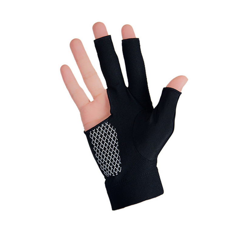 BOODUN kvėpuojančios minkštos neslystančios sportinės lazdos biliardo pulo kamuoliukų šaudyklės 3 pirštais aukštai elastingos pirštinės