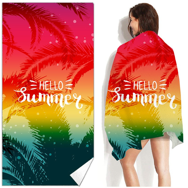 Paplūdimio rankšluostis, didelis treniruoklių salės gobelenas, sportinis baseinas, jogos rankšluostis, madingas kilimėlis vasaros banglenčių chalatui