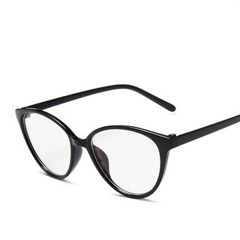 Прости обикновени очила с котешко око Модни прозрачни очила, блокиращи синя светлина Мъже Жени Компютърни очила против синя светлина Унисекс очила