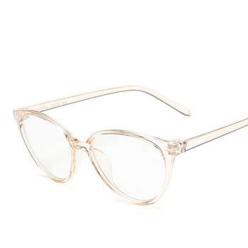 Прости обикновени очила с котешко око Модни прозрачни очила, блокиращи синя светлина Мъже Жени Компютърни очила против синя светлина Унисекс очила
