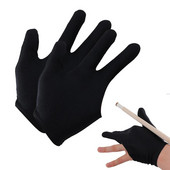 Γάντια μπιλιάρδου 2τμχ Γάντι προπόνησης μπιλιάρδου 3 δάχτυλα Αναπνεύσιμο, αντιολισθητικό, κεντημένο αθλητικό γάντι Pool Cue ελαστικότητας