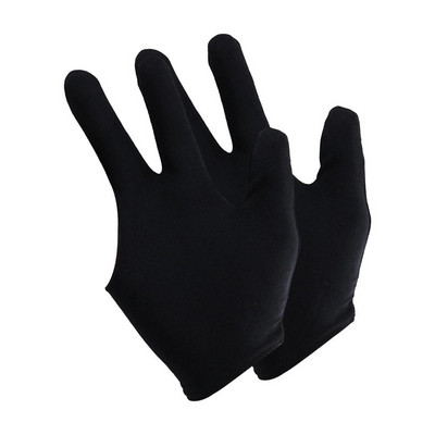 Γάντια μπιλιάρδου 2τμχ Γάντι προπόνησης μπιλιάρδου 3 δάχτυλα Αναπνεύσιμο, αντιολισθητικό, κεντημένο αθλητικό γάντι Pool Cue ελαστικότητας