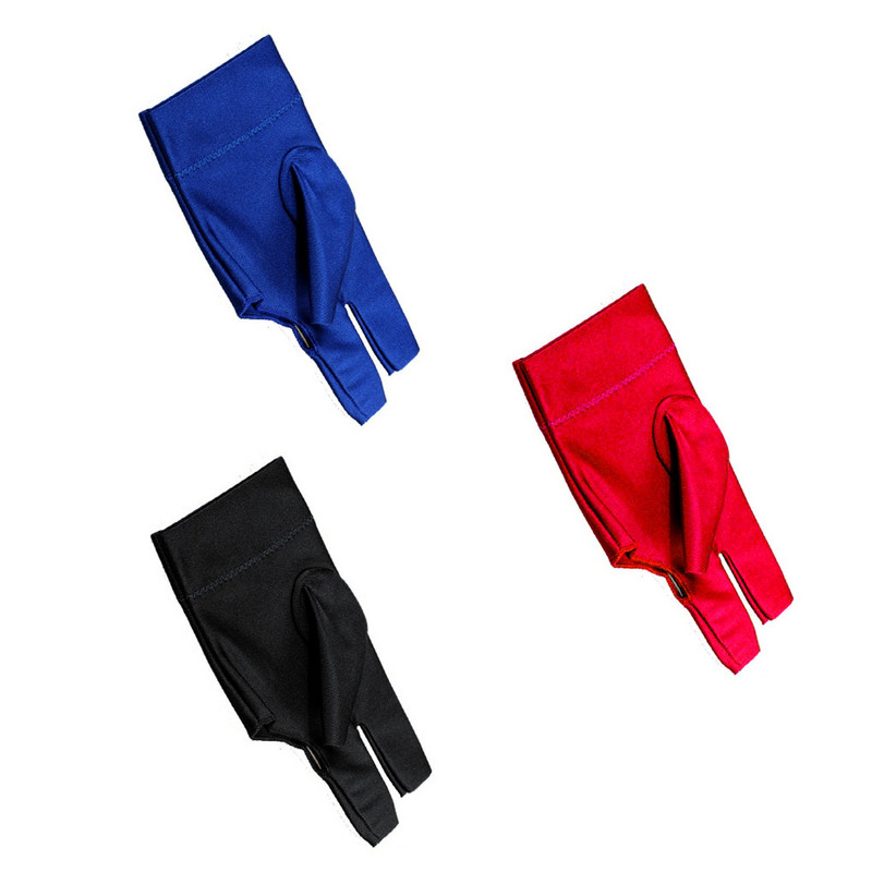 3 tk Professionaalsed snuukrikindad Spandex kolme sõrmega käekindad