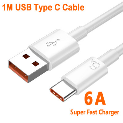 120W greitas įkroviklis USB greito įkrovimo mobiliojo telefono adapteris greito įkrovimo 3.0 sieninis įkroviklis 6A tipo C laidas skirtas iPhone Samsung Xiaomi