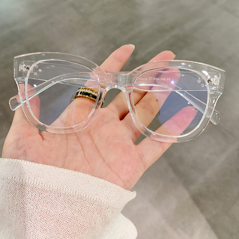 Vintage kilpkonnaprillid Uued ruudukujulised raamid Anti-sinised heledad prillid 1 tk Ärikontor meeste naiste arvuti tavaprillid