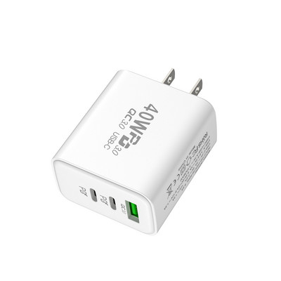 USB töltő 60W gyorstöltő C típusú mobiltelefon töltő adapter iPhone-hoz Samsung Xiaomi Huawei Quick Charge 3.0 fali töltő