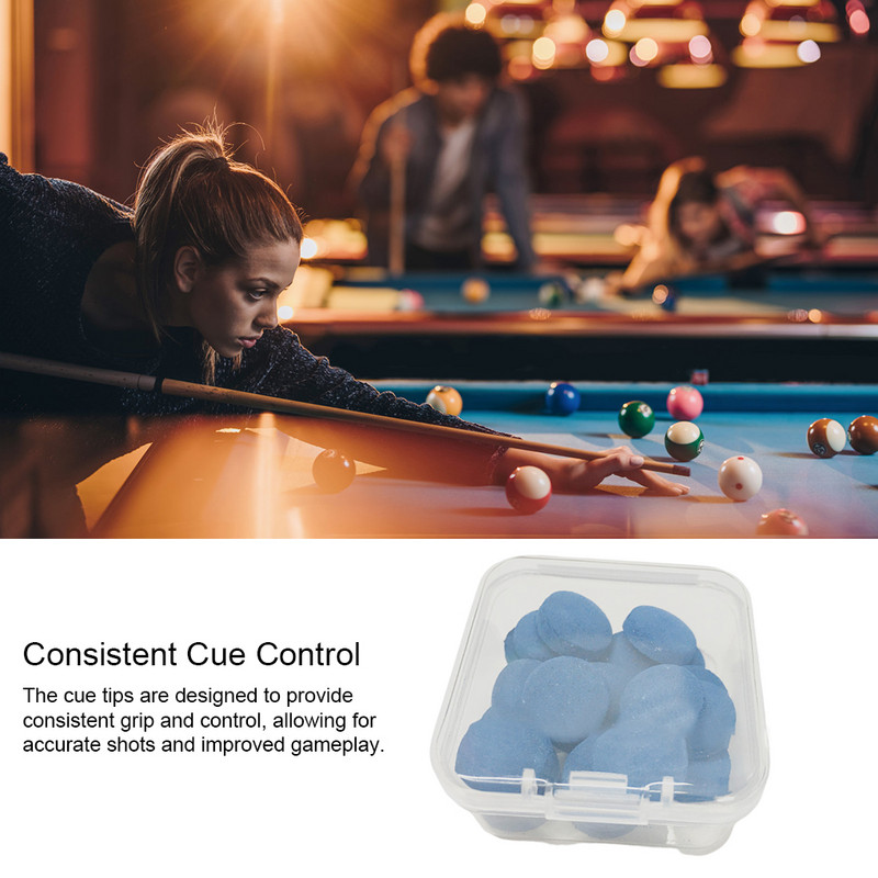 20 de bucăți vârfuri de bastoane de biliard de schimb cu vârfuri de biliard