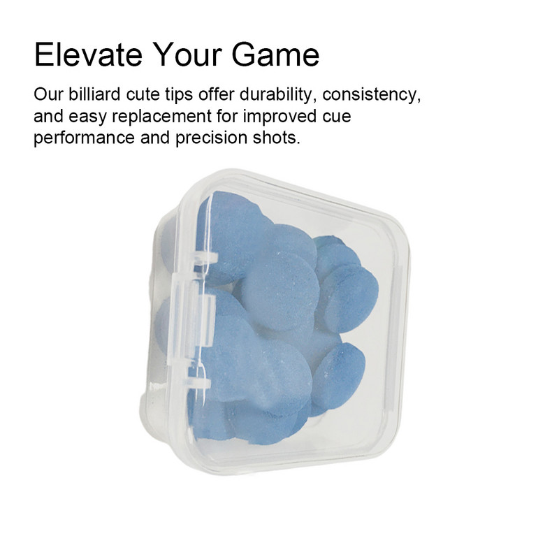 20 de bucăți vârfuri de bastoane de biliard de schimb cu vârfuri de biliard